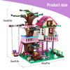 Non-Toxic City Tree House Summer Holiday Villa Castle Building Blocks Sets Figures Garden Street View Diy Toys For Kids Children Birthday Gift