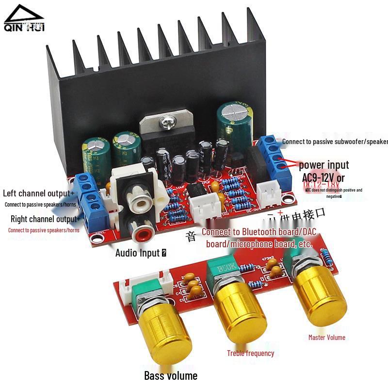 2.1 Channel Super Bass Subwoofer Amp Board TDA7377 for DIY PC Speaker Modification