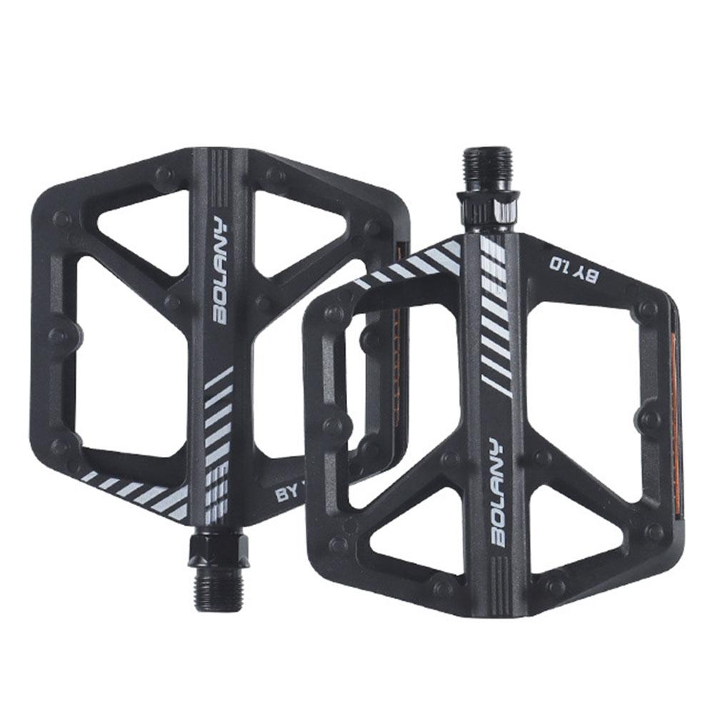 1PCS Mountain Bike Pedals DU Sealed Bearing Bike Platform Pedal with Reflector Waterproof Safety Pedals MTB Bike Accessories