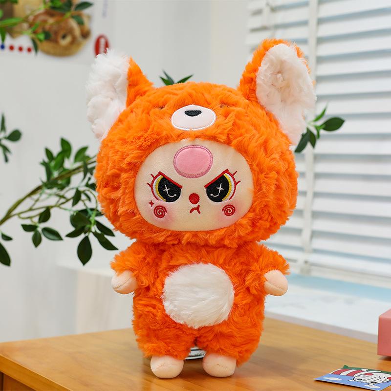 

Three Baby V3 Cartoon Plush Toy With Soft Pp Cotton Filling For Bedroom Kids Fox,30cm