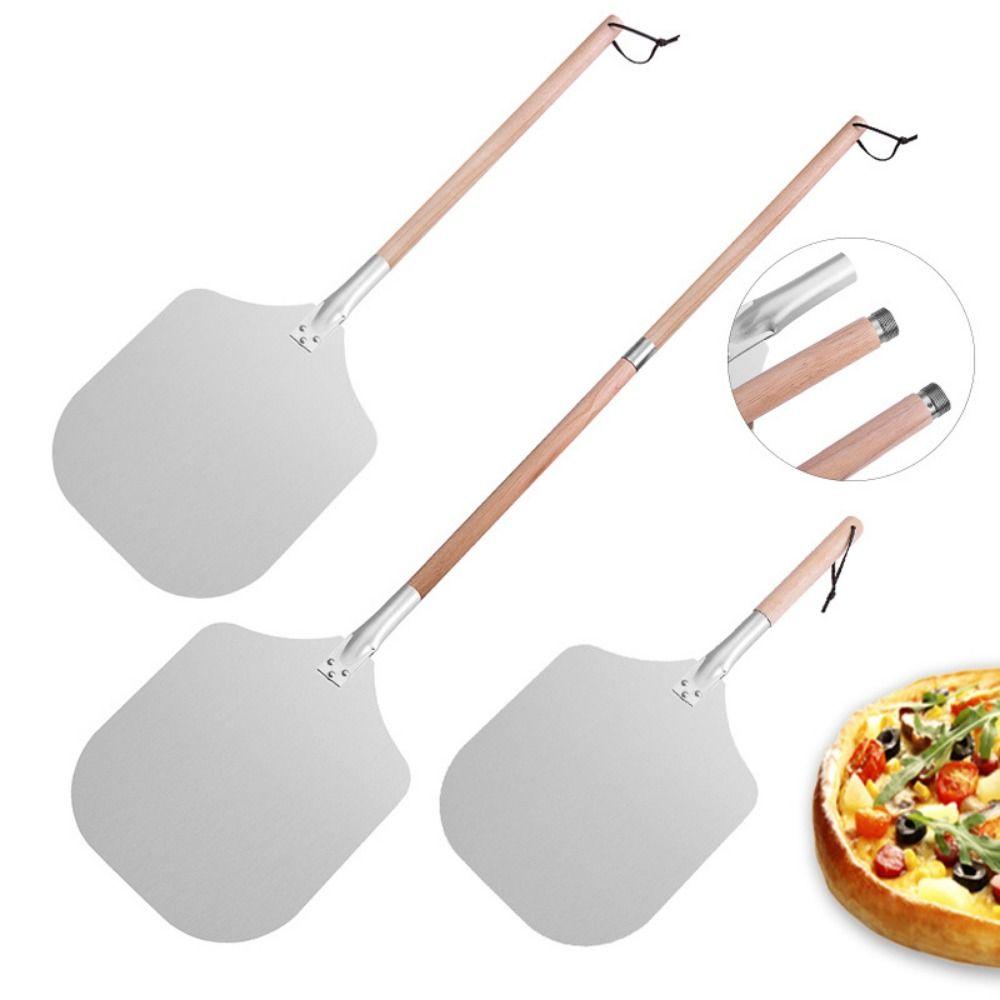 Sturdy 12Inch Pizza Shovel Non-Stick Detachable Wooden Handle Cake Lifter Baking Tool Pizza Transfer Tray Pizza
