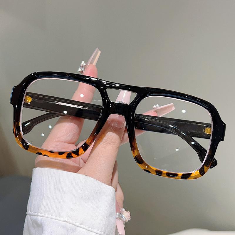 Vintage Anti Blue Light Optical Glasses Women Brand Designer Myopia Customize Prescription Reading Eye Glasses Flat Top Frame