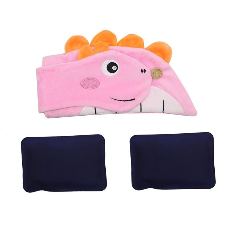 

Reusable Belly Band Kids Belly Warmer Tummy Wrap Belt Cartoon Dinosaur Pattern Heated Warmer Wrap for Baby 0-3 Years 1 розовый