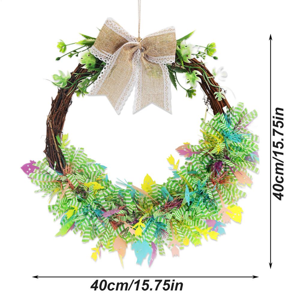 

Spring Wreaths For Front Door 15 Inch Chick Lily Artificial Party Supplies Easter Indoor Wreaths Home Decorating For Home