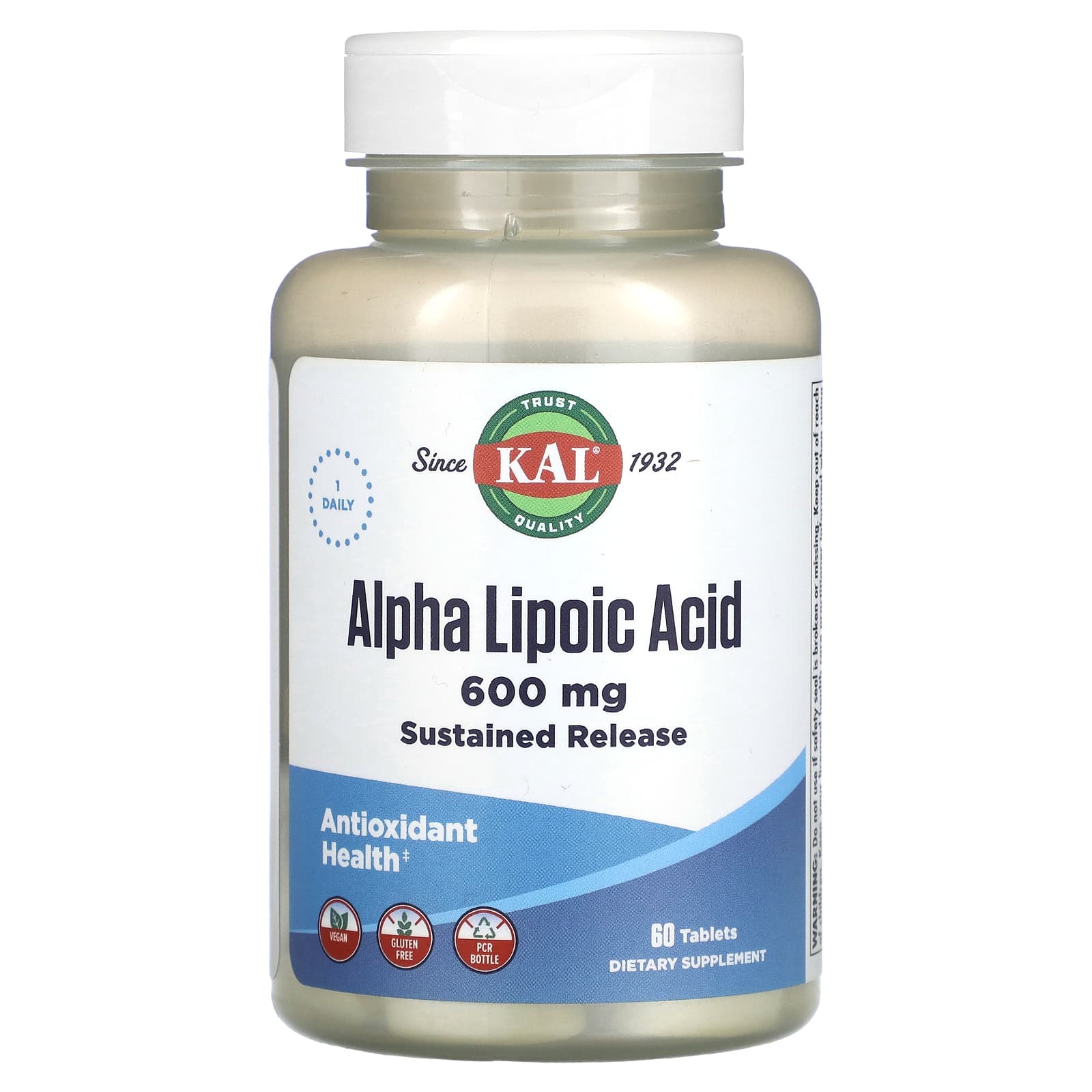 

Alpha Lipoic Acid, 600Mg, 60 Tablets