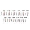 24Pcs Press On Nail Almond Glues On Nail French Fake Nail Designs False Nail Artificial Nail Gifts for Women Girls