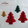 Christmas Tree Hanging Pendant Accessorie 3D Honeycomb New Year Chinese Wedding Pendants Home Decor Paper Lanterns