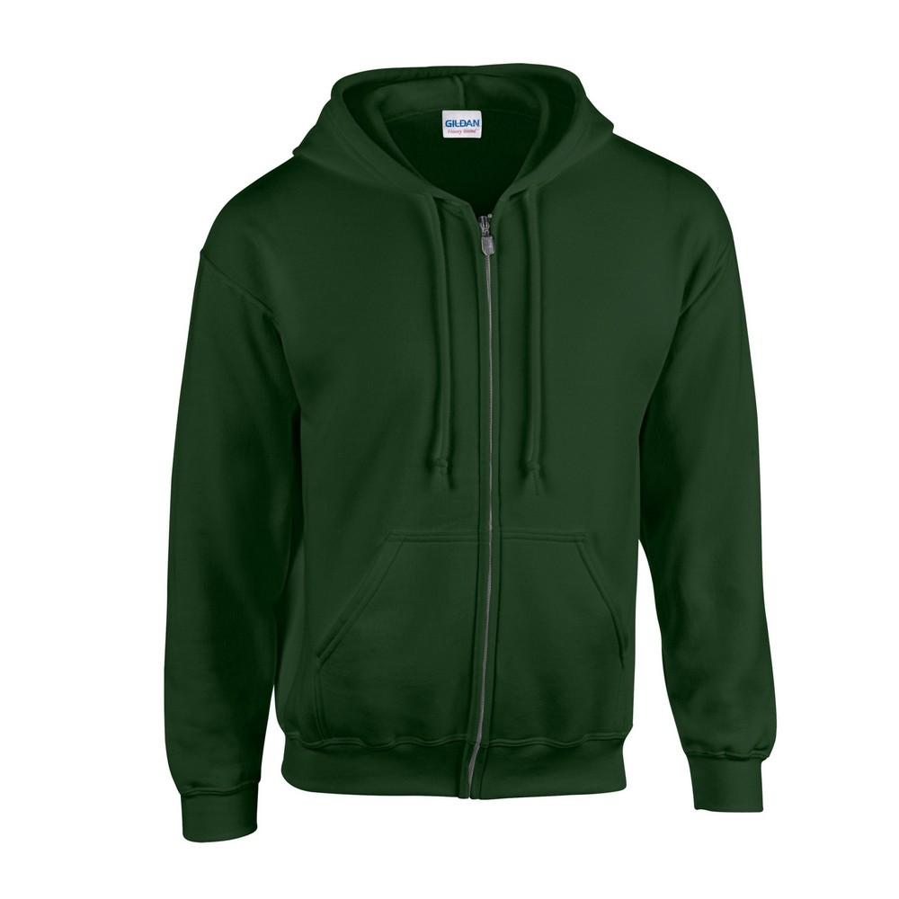 Gildan Heren Heavy Blend Hoodie met Volledige Rits 3XL