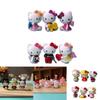 Adorable 6pcs Hello Kitty Kuromi Sanrio Cute Dolls Accessories For Collectors