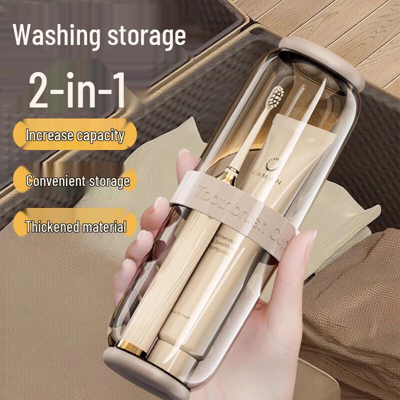 Portable Travel Toothbrush and Wash Cup Set