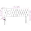 VidaXL Tête de Lit à LED Meuble de Chambre à Coucher Accessoire de Lit Double Tête de Cadre de Lit Intérieur Marron Foncé 3121949
