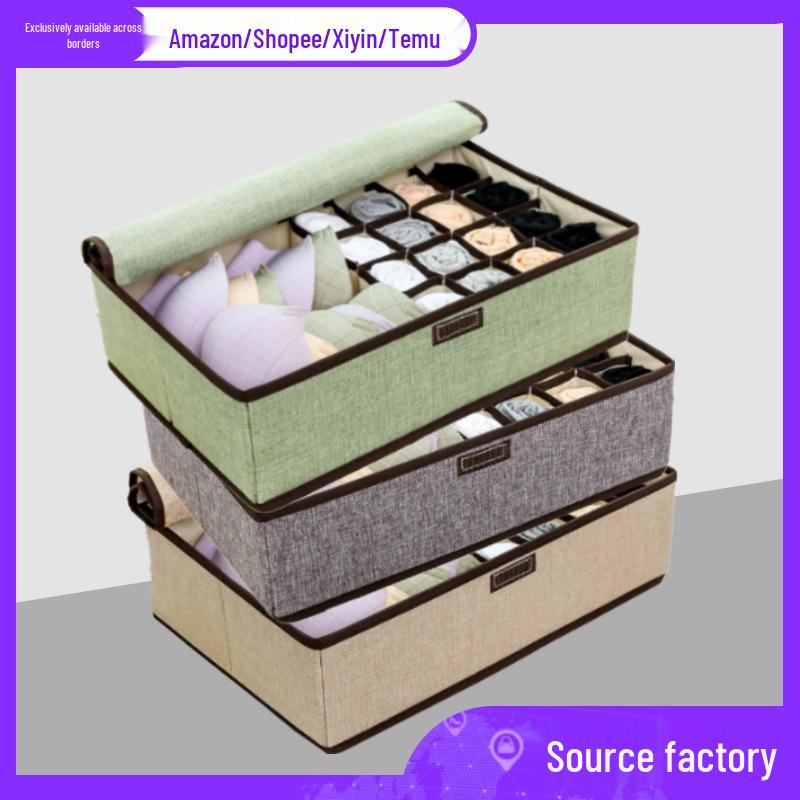 Multi-Compartment Drawer Organizer for Underwear and Socks