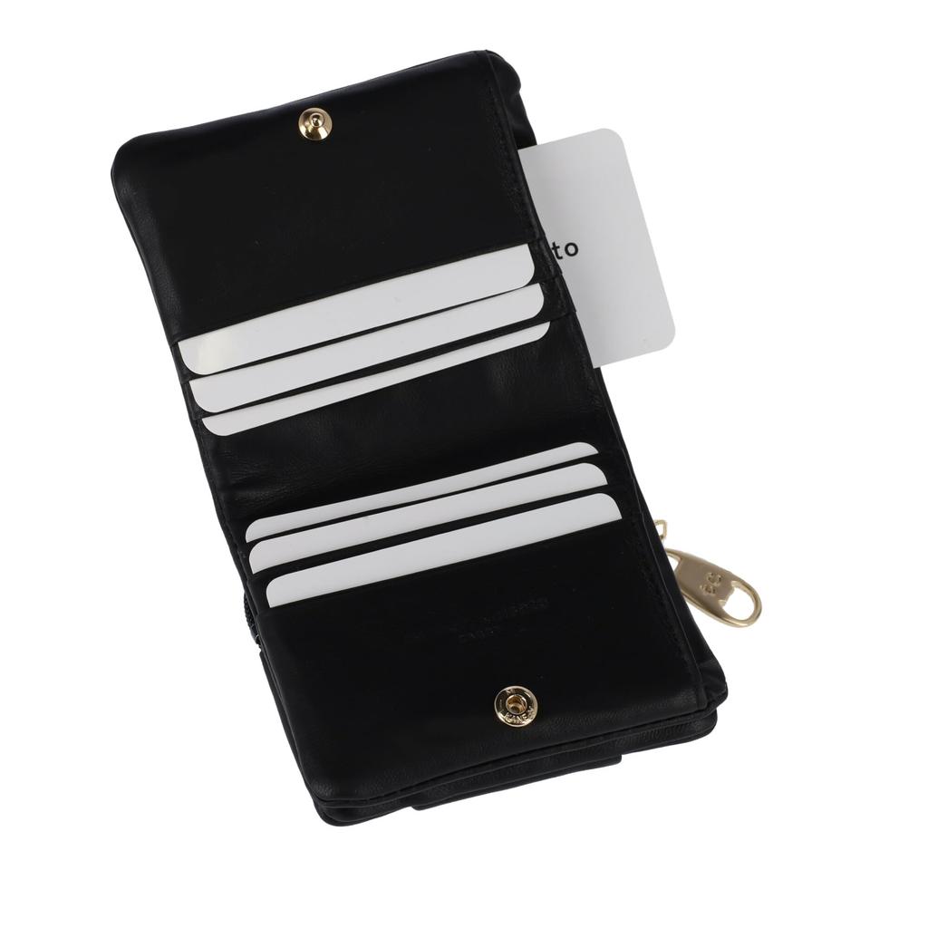 Tsumori Chisato Petite Cat Bifold Wallet, Black, Small Wallet