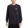 Nike Round Neck Casual Comfortable Long Sleeve T-Shirt Men Tops Black HF6196-010