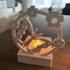 2026 New Spring Flower & Butterfly Candle Holder Mold with Cutout Wreath for Tea Light DIY Craft Jewelry Gypsum Decoration Mould