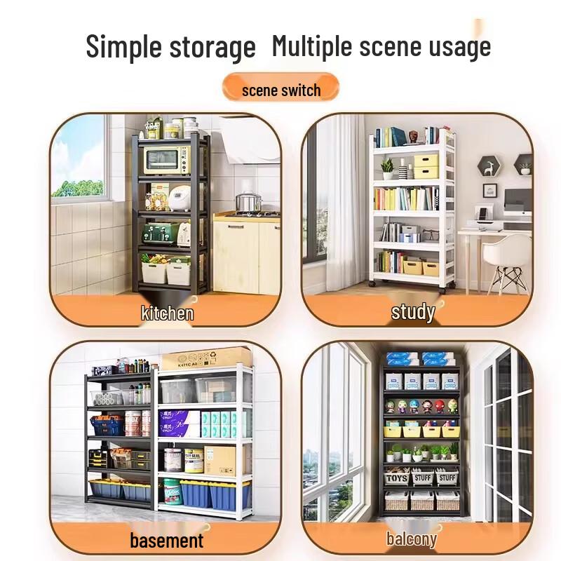 Industrial Style Multi-Layer Kitchen Storage Rack