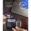 Credit card holder with automatic pop-up card protection case, premium card holder, thin wallet with paper money slot