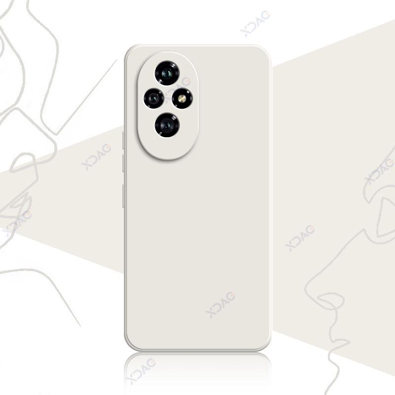 Mobile Phone Case for Honor 200 Pro Honor200 200Pro 5G 360 Soft Luxury Square Liquid Silicone Back Cover Waterproof Bag