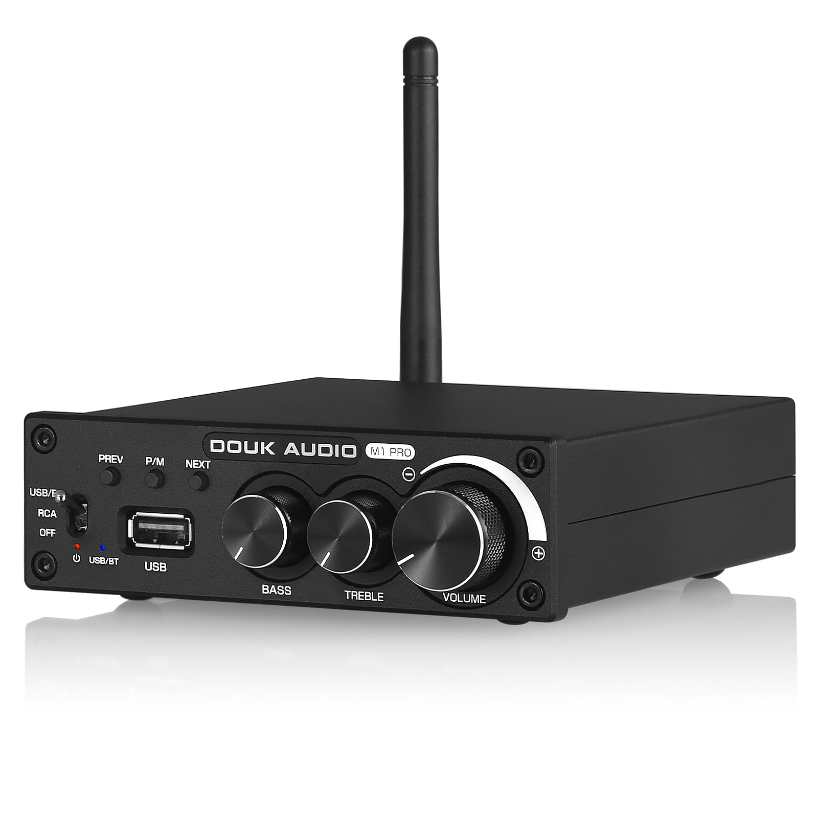 

Douk Audio M1 PRO 320 Вт Bluetooth Підсилювач потужності Стерео сабвуфер Підсилювач USB Музичний плеєр Адаптер живлення Hi-Fi 5.0 32V/5A