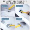 Toilet Brush Wc Gap Brush with Holder Silicone Toilet Brush Hanging Type Flat Head Flexible Bristles Brush Bathroom Accessories