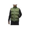 Jordan Essentials Solid Color Stand Collar Zip Vest Men Vest Green FB7308-340