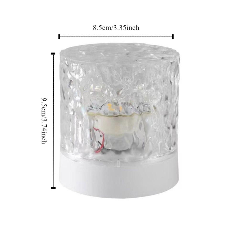 16 Colors Water Ripples Lights USB Rotating Water Wave Lamp  Bedside Table