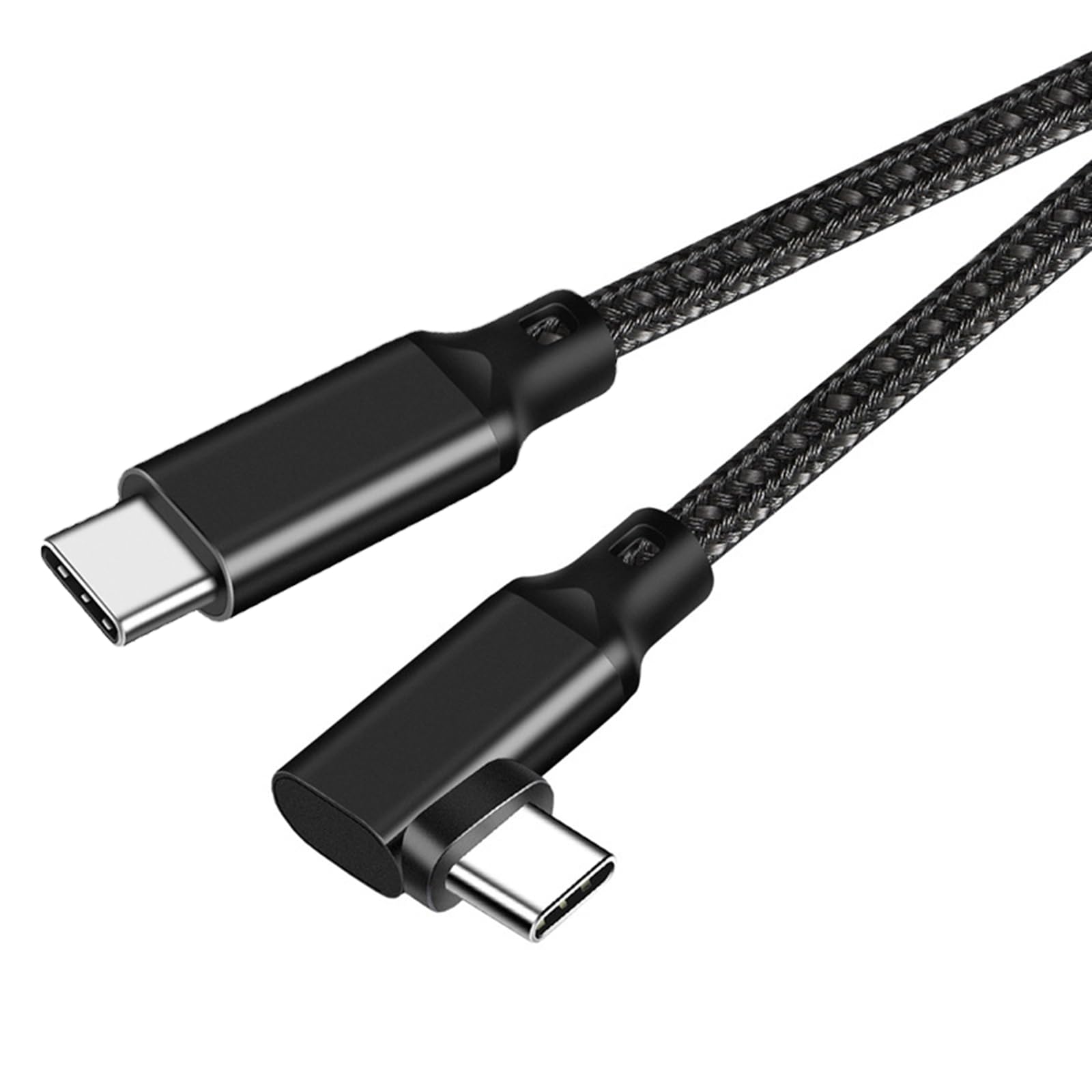 

Popolier Кабель под прямым углом Передача данных 100 Вт PD Быстрая зарядка Видео USB на Кабель Совместим с и Ноутбуками Type-C Type-C (Черный, 5 м) [5 Гбит/с чёрный