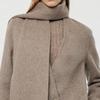 GOELIA Women's Winter Wool Alpaca V-Neck Double-Sided Coat