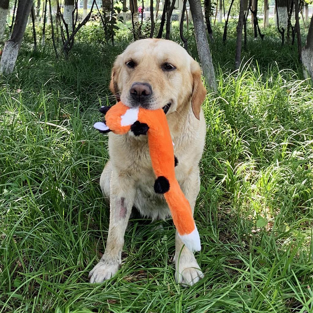 Krásná hračka pro psy ve tvaru zvířete, interaktivní plyšová hračka pro psy ve tvaru přetahované pro středně velké psy