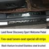 Discover Sport Stainless Steel Welcome Pedal & Sill Strip - Black Titanium, 5-Seat & 7-Seat Options