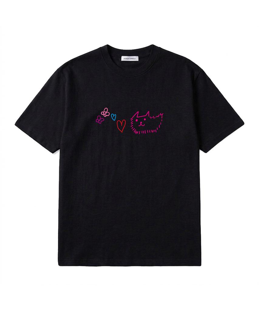 Eolaiteuaenggeul Cat Love Loose Tee 2 (2 Color)