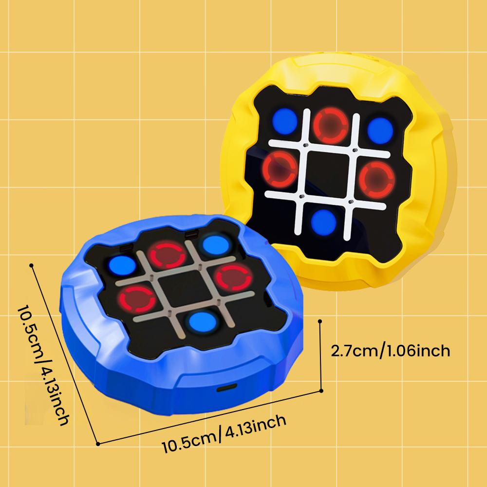 Tic Tac Toe Game Children Electronic Toys Noughts and Crosses Game Memory Training Infinite Portable Travel Games for Kids Adult