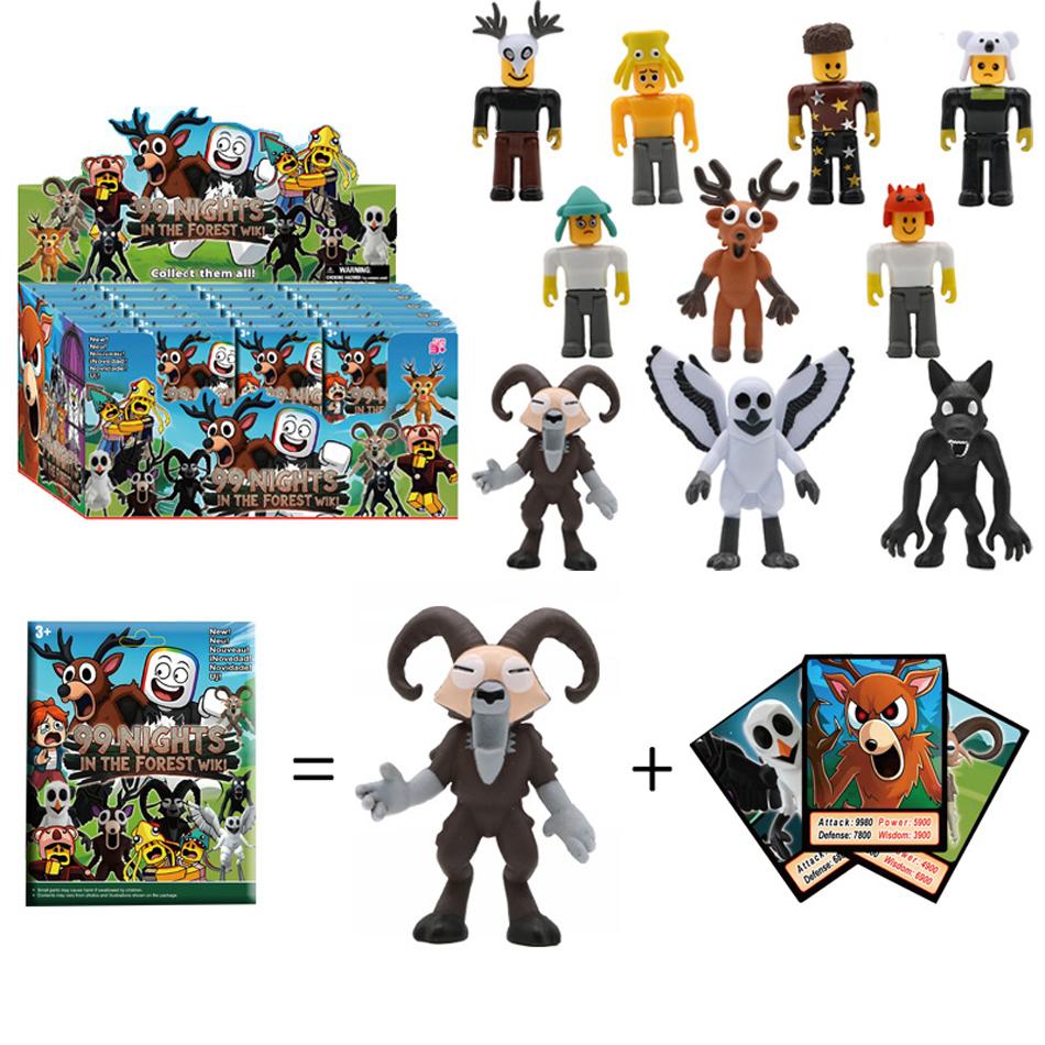 Yiran Toy 1 Latest 99 Nights In The Forest Model Plaything Blind Box Deer Owl Goat Monster Collection Desktop Ornament Kid Surprise Birthday Toy Gift