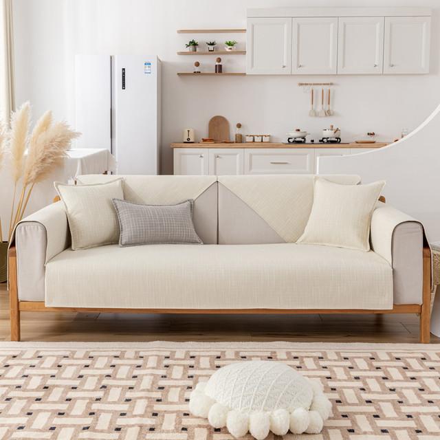 Four Seasons Universal Sofa Cover Plaid Sofa Cushion Simple Thin Anti -Slip Dust -Proof Sofa Cushion Towel Home Protection