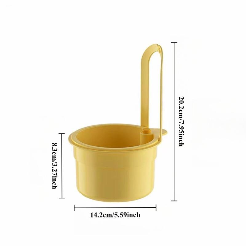 Kitchen Sink Strainer 2 IN 1Stopper One-click Opening Hanging Filter Basket Dishwasher Sink Strainer Quickly Drain Storage Tool