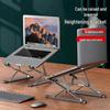 Portable Aluminum Laptop Stand with Double Layer Folding Design and Cooling Feature