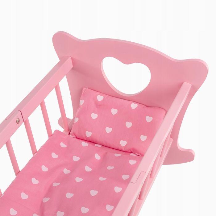 Berceau En Bois Pour Poupée Avec Literie Kinderplay Green Series (GS2106)