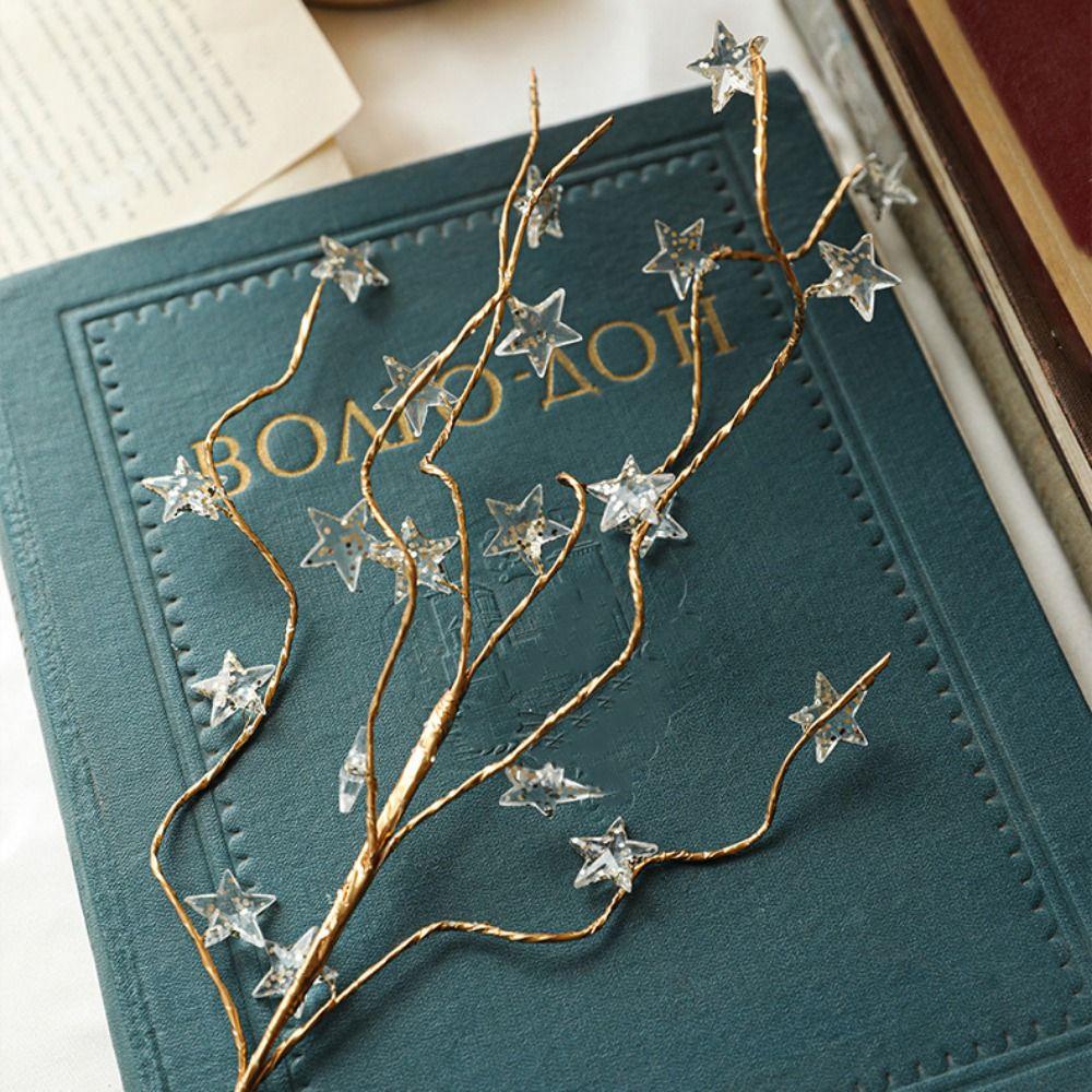 Sticky Powder Christmas Glitter Stems Gemstone Christmas Golden Decoration  New Year