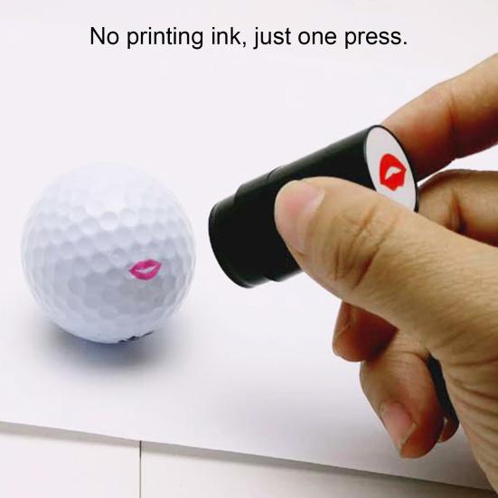 Plastic Golf Stamp Long Lasting Quick Drying Random Pattern Ball Stamper Golf Equipment