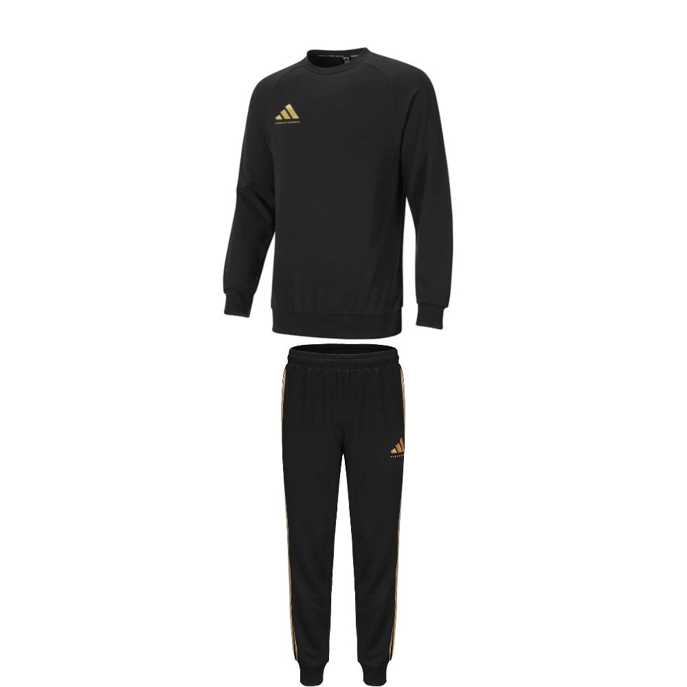 

Adidas Simple Comfortable Fashion Long Sleeve Crew Neck Sweatshirt And Long Pants Casual Sports Suit ACLLSPS3CS-BG+TR30P1T-BG M