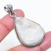 Natural Moonstone Gemstone Handmade 925 Sterling Silver Pendant 2.01" AP-15489