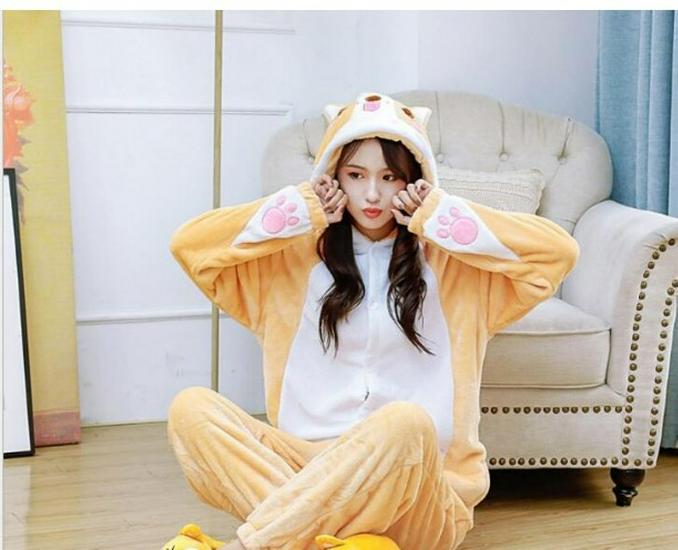 Autumn & Winter Anime Nezha Ao Bing & Genshin Zhongli Dragon Flannel Jumpsuit for Men & Women
