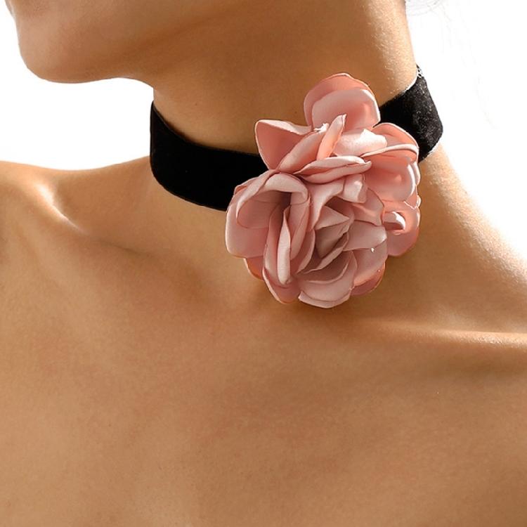 Necklace Girl Elegant Rose Flower Popular Gothic Lolita-Collar Choker Necklace