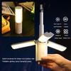 Outdoor Multifunctional Folding Camping Lamp Tent Light Fishing Hiking Handheld Light Portable Hung