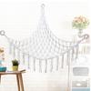 Macrame Stuffed Animals Hammock Net White Corner Hanging Mesh  Girls Bedroom