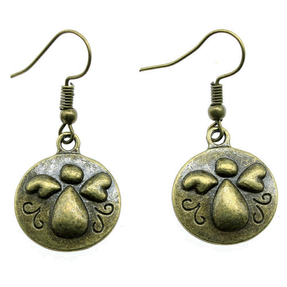 Angel Charm Dangle Earrings Retro Jewelry Design Wing Pendants Women Jewelry