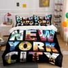 "Iconic New York Landmarks." Bedding Sets Duvet Cover Sets Duvet Covers Pillowcases(1 * Duvet Cover 2 * Pillowcases Without Duvet Insert)