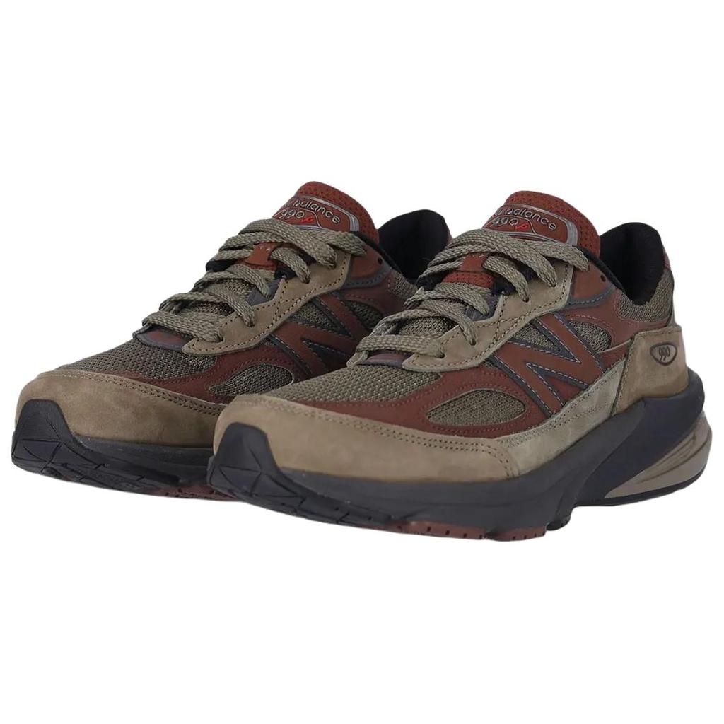 Teddy Santis x New Balance 990v6 Vyrobeno v USA Tmavé maskování Bohatý dub Unisex Tenisky Zelená Černá-Cementová U990CA6