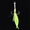 Double Fishing Assist Hook for Vertical Jigging Lures, 10Pcs Jigging Hook Slow Falling Jigs Fishing Hook Replacements