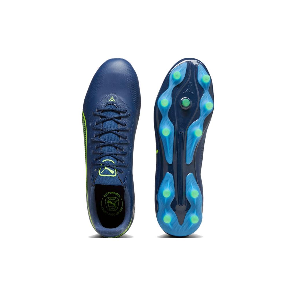Puma King Pro FG AG Gear Up Pack Men Sneakers Blue Persian-Blue Pro-Green 107566-02
